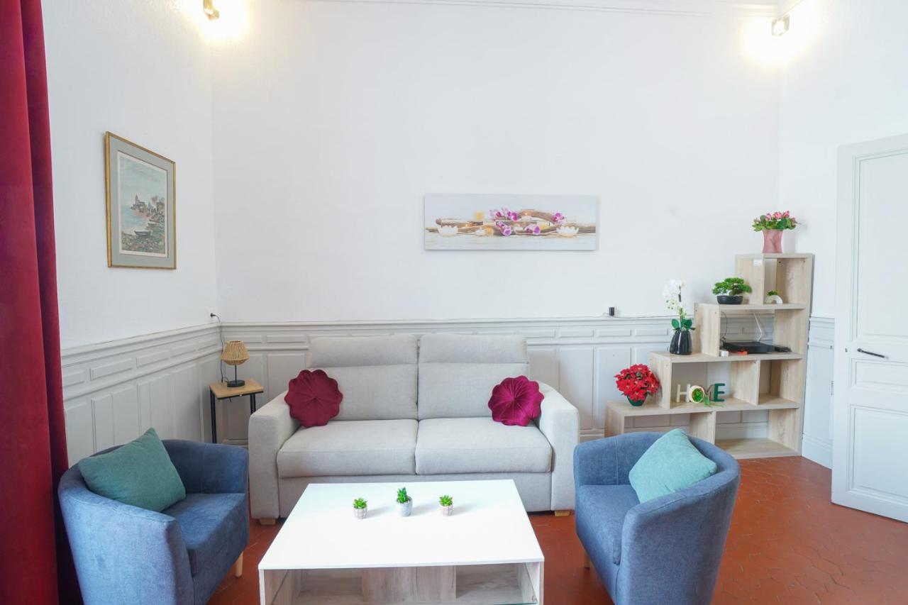 Appartement Du Forum,La Gare, 50 M2 , Climatisation, Garage, Cour Narbonne Exteriör bild