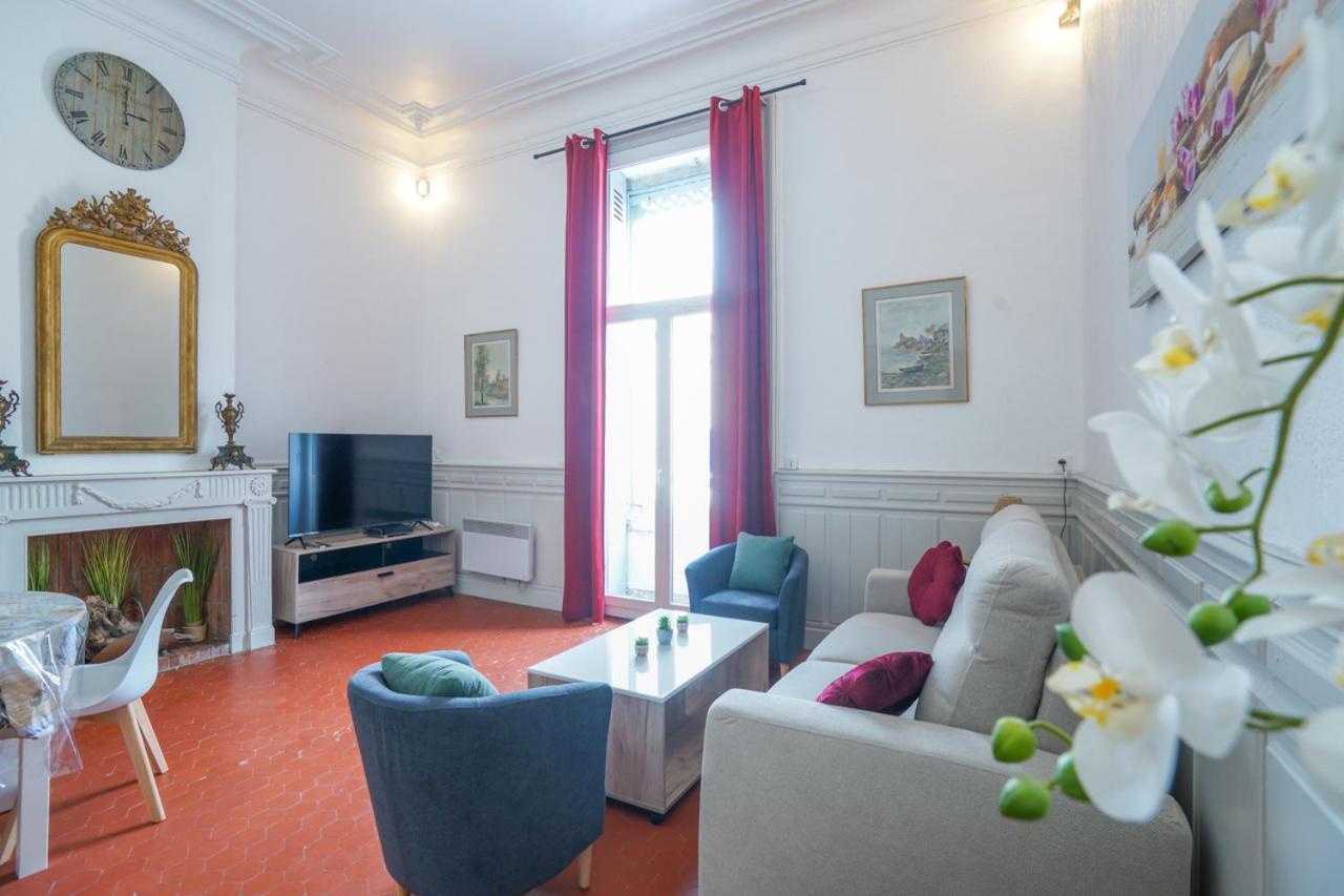 Appartement Du Forum,La Gare, 50 M2 , Climatisation, Garage, Cour Narbonne Exteriör bild