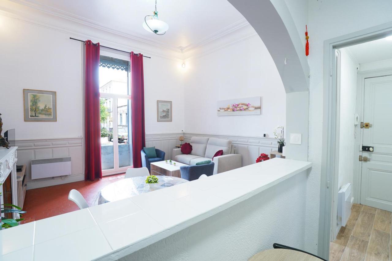 Appartement Du Forum,La Gare, 50 M2 , Climatisation, Garage, Cour Narbonne Exteriör bild