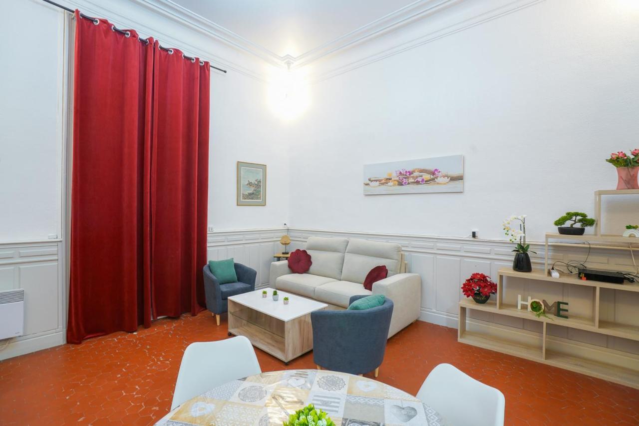 Appartement Du Forum,La Gare, 50 M2 , Climatisation, Garage, Cour Narbonne Exteriör bild