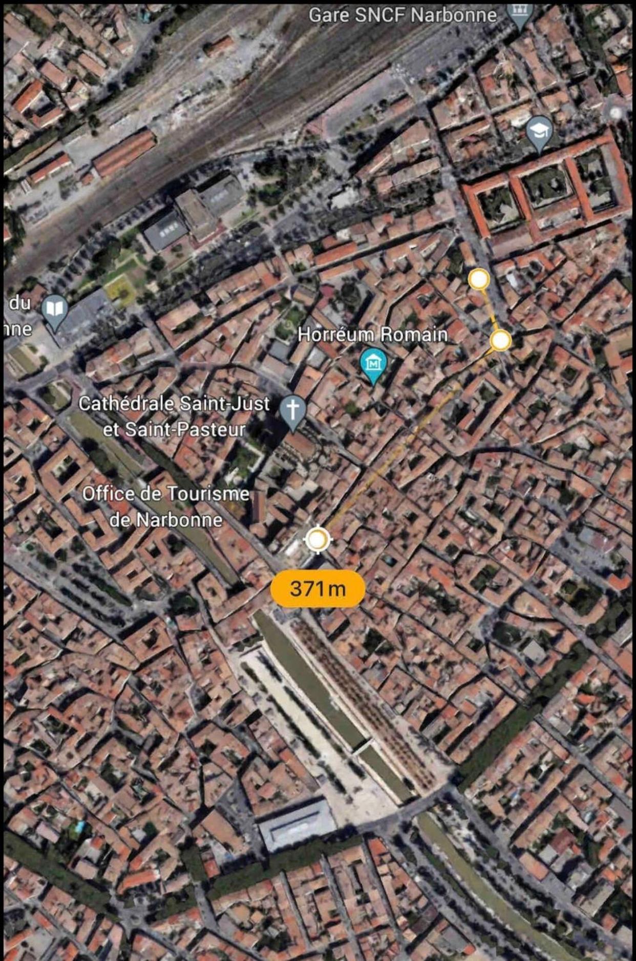 Appartement Du Forum,La Gare, 50 M2 , Climatisation, Garage, Cour Narbonne Exteriör bild