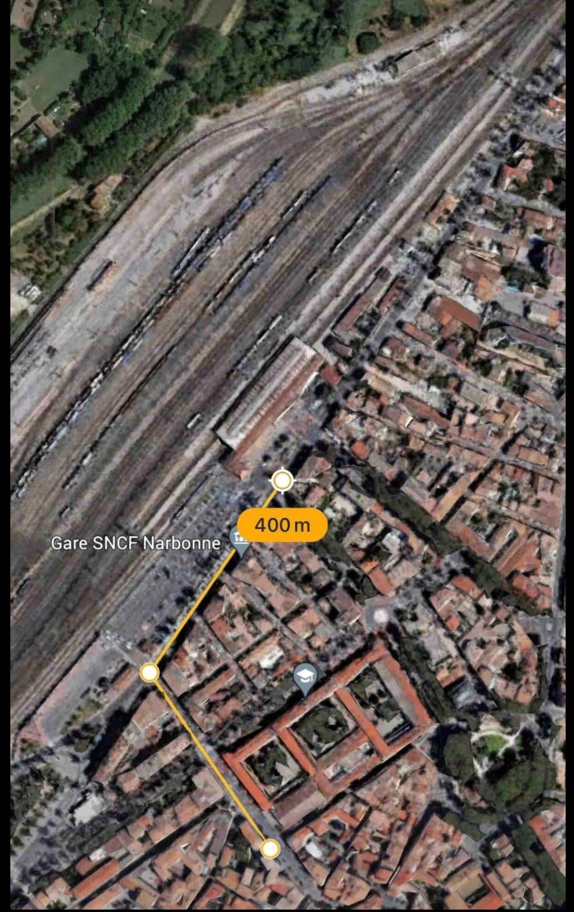 Appartement Du Forum,La Gare, 50 M2 , Climatisation, Garage, Cour Narbonne Exteriör bild